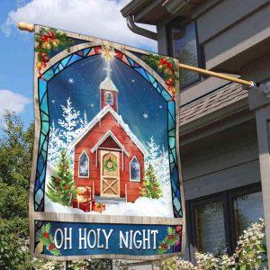 Christmas Flag, Christmas Church Oh Holy Night…