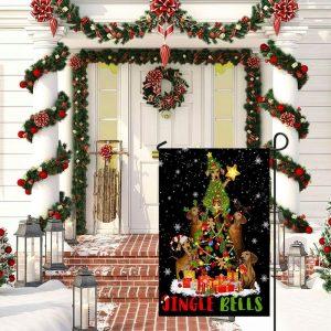 Christmas Flag Christmas Dachshund Dog Flag Christmas Tree Christmas Garden Flags Christmas Outdoor Flag 3 gotq41.jpg