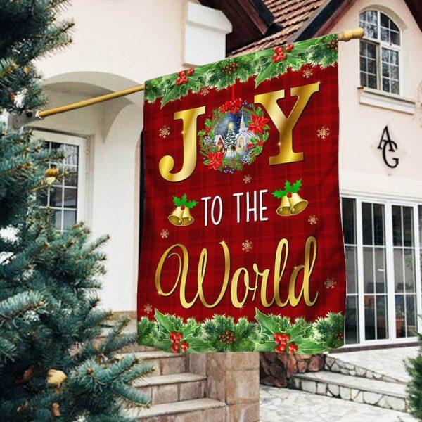 Christmas Flag, Christmas Flag Joy To The World, Christmas Garden Flags, Christmas Outdoor Flag