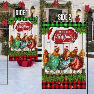 Christmas Flag Christmas Hen Chickens Merry Christmas Flag Christmas Garden Flags Christmas Outdoor Flag 4 pzjs6b.jpg