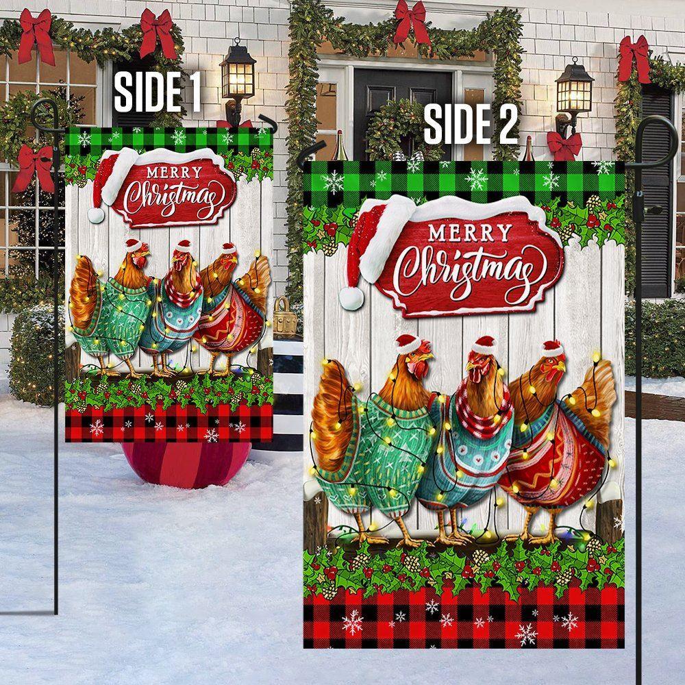 Christmas Flag, Christmas Hen Chickens Merry Christmas Flag, Christmas Garden Flags, Christmas Outdoor Flag Christmas Flag, Christmas Hen Chickens Merry Christmas Flag, Christmas Garden Flags, Christmas Outdoor Flag