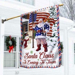 Christmas Flag, Christmas Joy Flag Santa Claus…