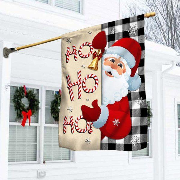 Christmas Flag, Christmas Santa Claus Welcome Home Ho Ho Ho Flag, Christmas Garden Flags, Christmas Outdoor Flag