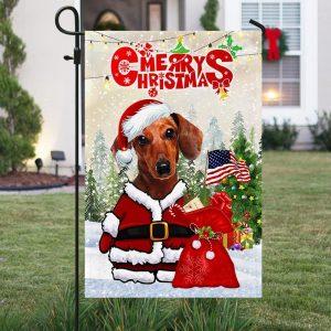 Christmas Flag Dachshund Christmas Flag Santa Paws Christmas Garden Flags Christmas Outdoor Flag 3 xdx1m7.jpg