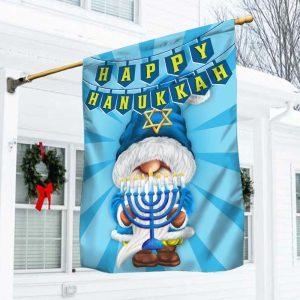 Christmas Flag, Happy Hanukkah Gnome Flag, Christmas…