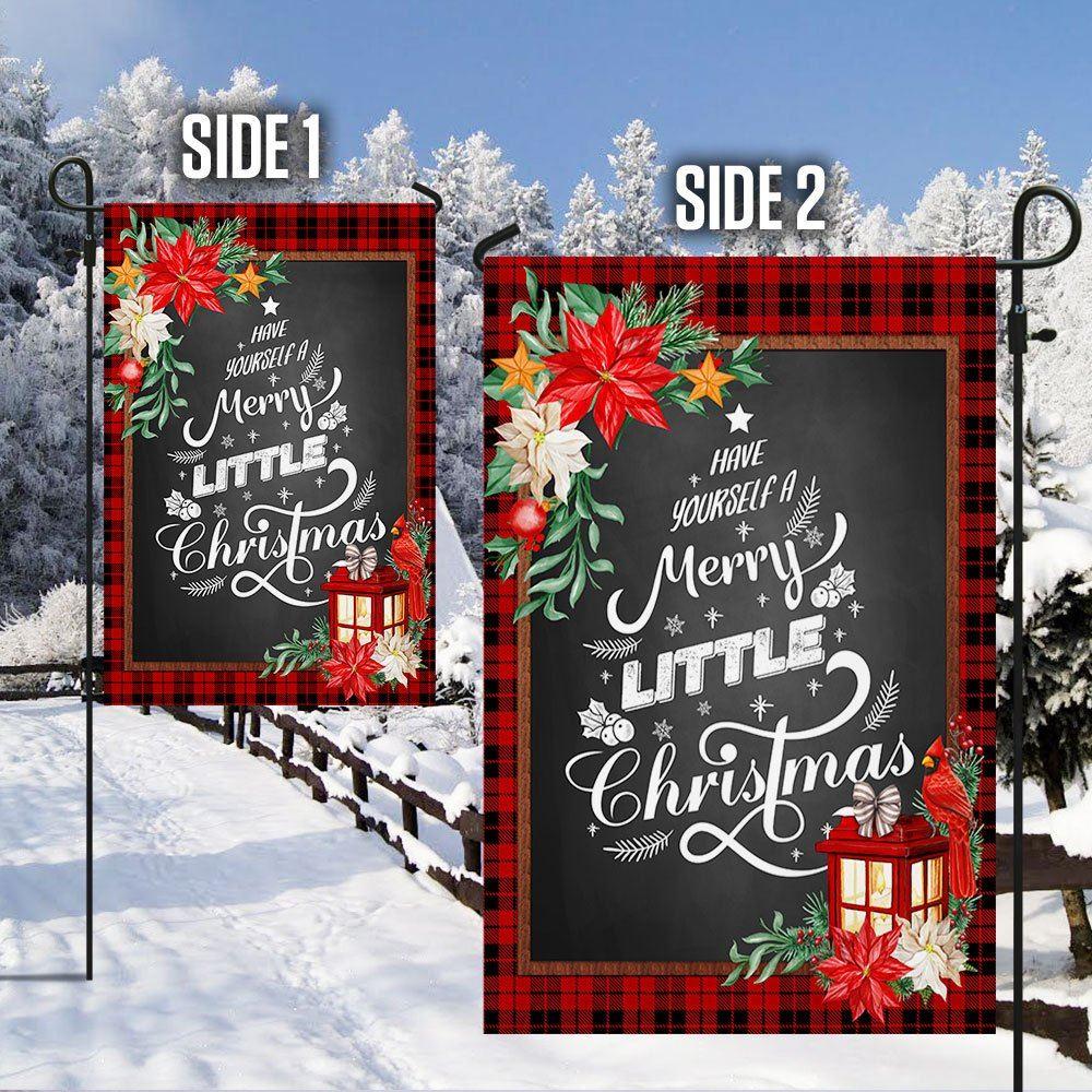 Christmas Flag, Have Yourself A Merry Little Christmas Flag, Christmas Garden Flags, Christmas Outdoor Flag
