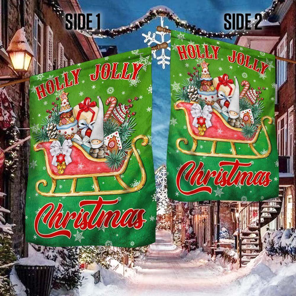 Christmas Flag, Holly Jolly Christmas Flag, Christmas Garden Flags, Christmas Outdoor Flag Christmas Flag, Holly Jolly Christmas Flag, Christmas Garden Flags, Christmas Outdoor Flag