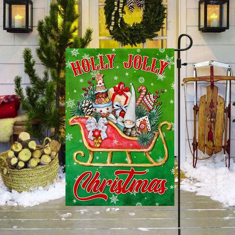 Christmas Flag, Holly Jolly Christmas Flag, Christmas Garden Flags, Christmas Outdoor Flag Christmas Flag, Holly Jolly Christmas Flag, Christmas Garden Flags, Christmas Outdoor Flag