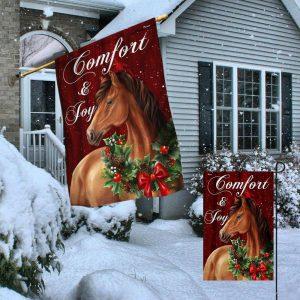 Christmas Flag Horse Christmas Comfort And Joy Flag Christmas Garden Flags Christmas Outdoor Flag 4 tnozn0.jpg