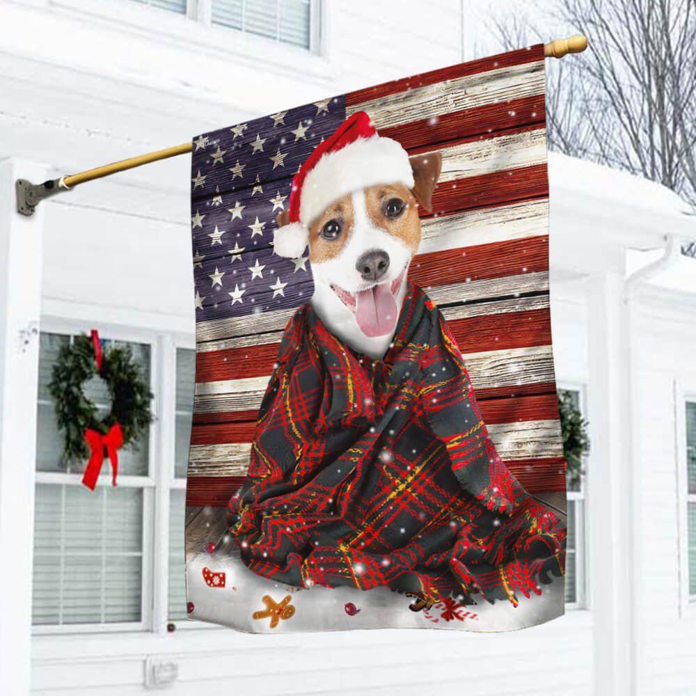 Christmas Flag, Jack Russell Terrier Dog Christmas Flag, Christmas Garden Flags, Christmas Outdoor Flag Christmas Flag, Jack Russell Terrier Dog Christmas Flag, Christmas Garden Flags, Christmas Outdoor Flag