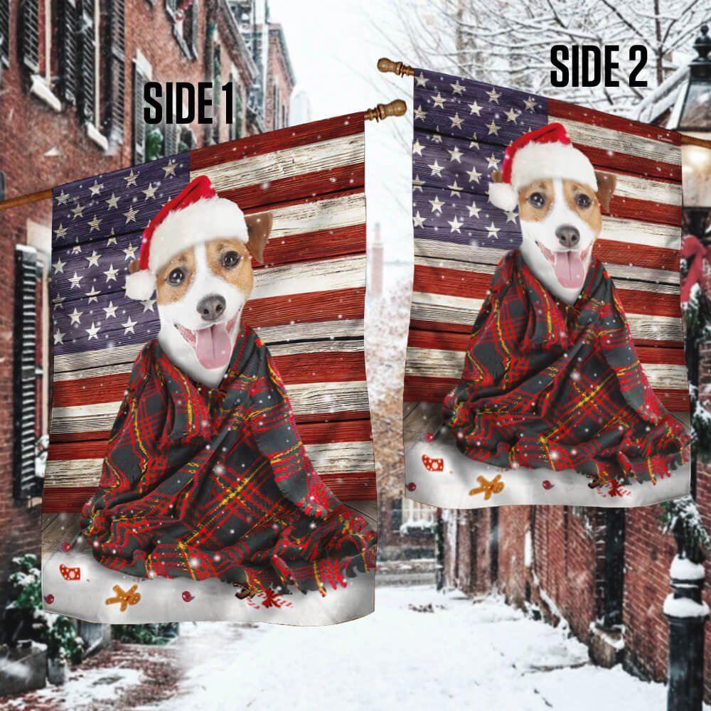 Christmas Flag, Jack Russell Terrier Dog Christmas Flag, Christmas Garden Flags, Christmas Outdoor Flag Christmas Flag, Jack Russell Terrier Dog Christmas Flag, Christmas Garden Flags, Christmas Outdoor Flag
