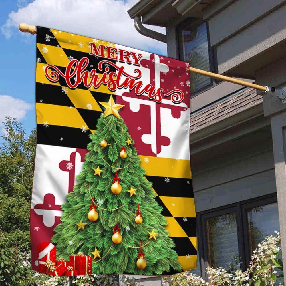 Christmas Flag, Maryland Christmas Flag, Christmas Garden Flags, Christmas Outdoor Flag Christmas Flag, Maryland Christmas Flag, Christmas Garden Flags, Christmas Outdoor Flag