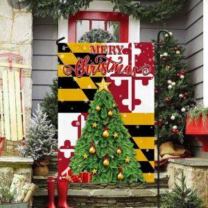 Christmas Flag Maryland Christmas Flag Christmas Garden Flags Christmas Outdoor Flag 3 j381wm.jpg