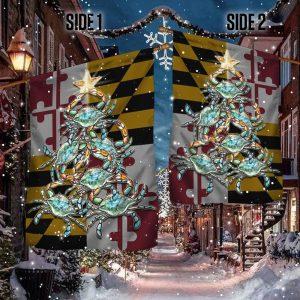 Christmas Flag Maryland Flag Blue Crab Christmas Christmas Garden Flags Christmas Outdoor Flag 2 rz9wsx.jpg