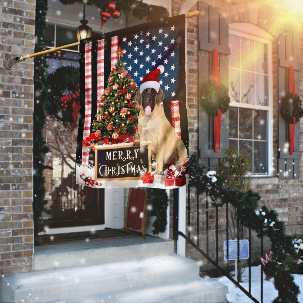 Christmas Flag, Merry Christmas English Mastiff Flag, Christmas Garden Flags, Christmas Outdoor Flag Christmas Flag, Merry Christmas English Mastiff Flag, Christmas Garden Flags, Christmas Outdoor Flag