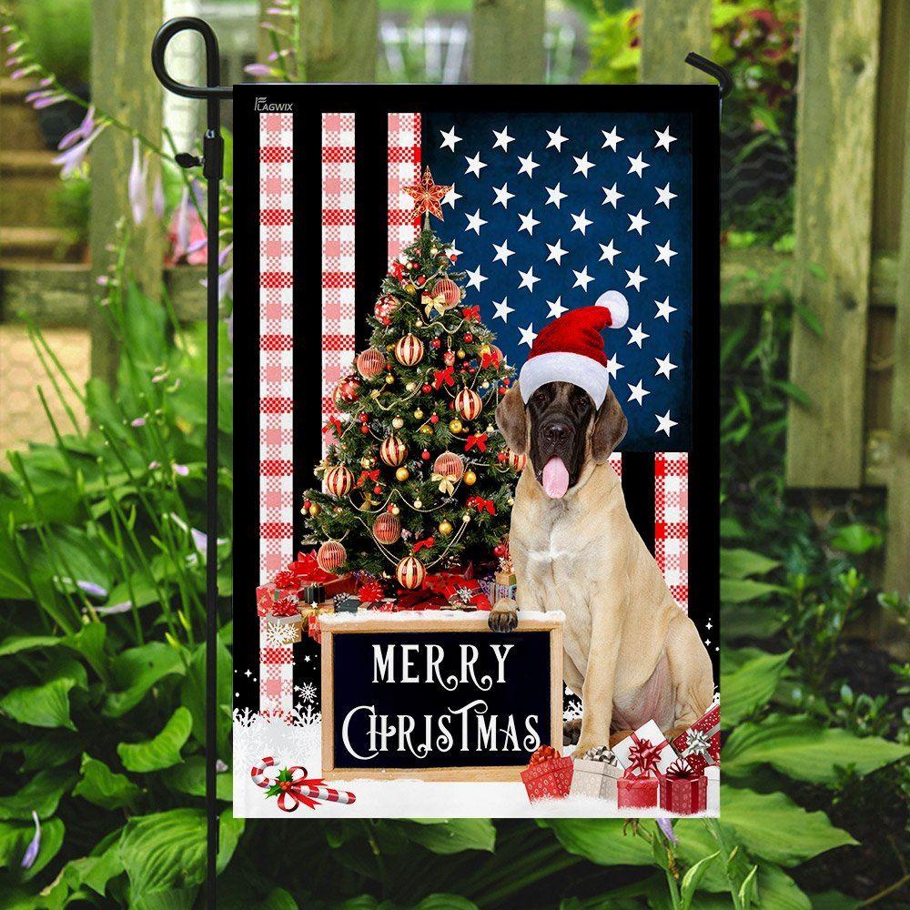 Christmas Flag, Merry Christmas English Mastiff Flag, Christmas Garden Flags, Christmas Outdoor Flag Christmas Flag, Merry Christmas English Mastiff Flag, Christmas Garden Flags, Christmas Outdoor Flag