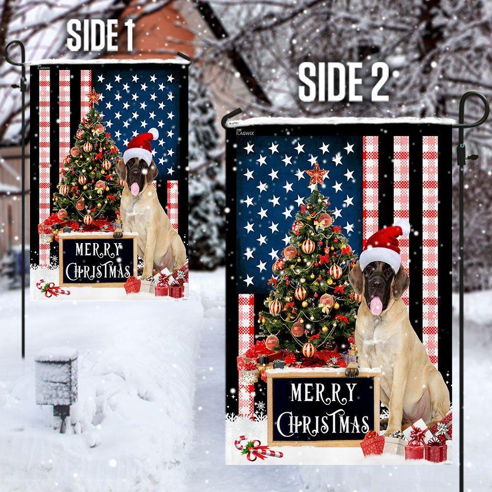 Christmas Flag, Merry Christmas English Mastiff Flag, Christmas Garden Flags, Christmas Outdoor Flag Christmas Flag, Merry Christmas English Mastiff Flag, Christmas Garden Flags, Christmas Outdoor Flag