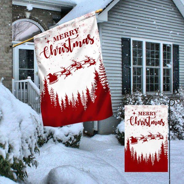 Christmas Flag, Merry Christmas Flag Santa Claus, Christmas Garden Flags, Christmas Outdoor Flag