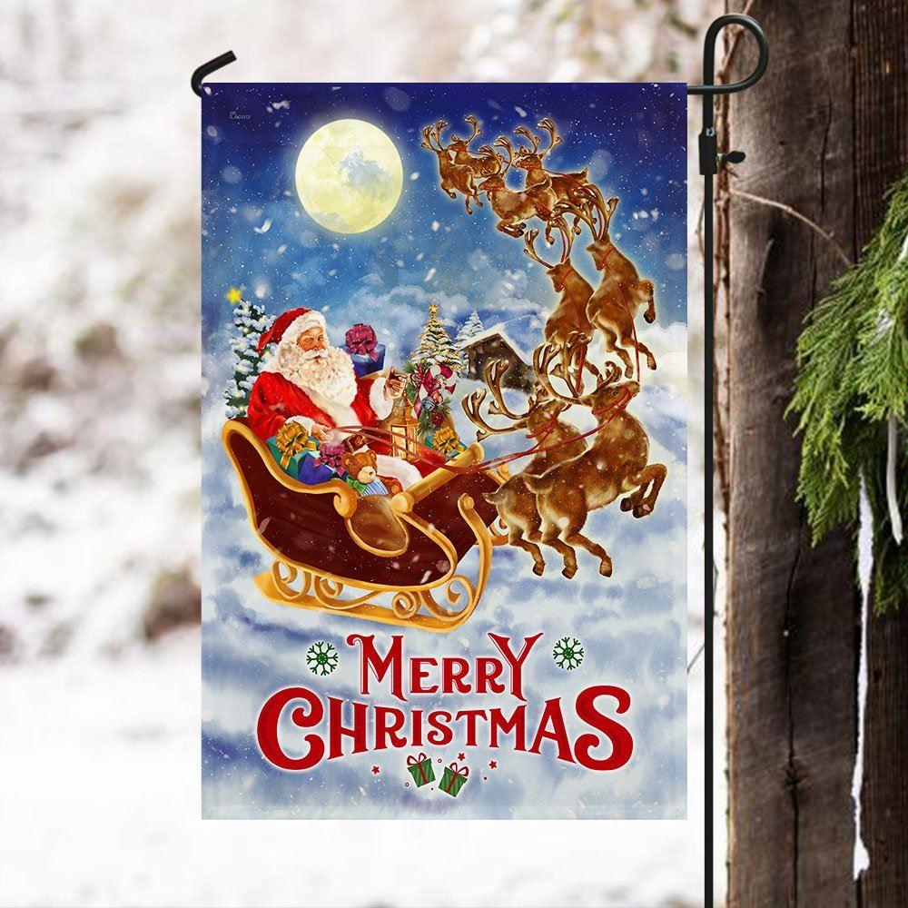 Christmas Flag, Merry Christmas Flag Santa Claus Reindeer Sled, Christmas Garden Flags, Christmas Outdoor Flag Christmas Flag, Merry Christmas Flag Santa Claus Reindeer Sled, Christmas Garden Flags, Christmas Outdoor Flag