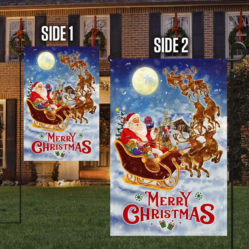 Christmas Flag, Merry Christmas Flag Santa Claus Reindeer Sled, Christmas Garden Flags, Christmas Outdoor Flag Christmas Flag, Merry Christmas Flag Santa Claus Reindeer Sled, Christmas Garden Flags, Christmas Outdoor Flag