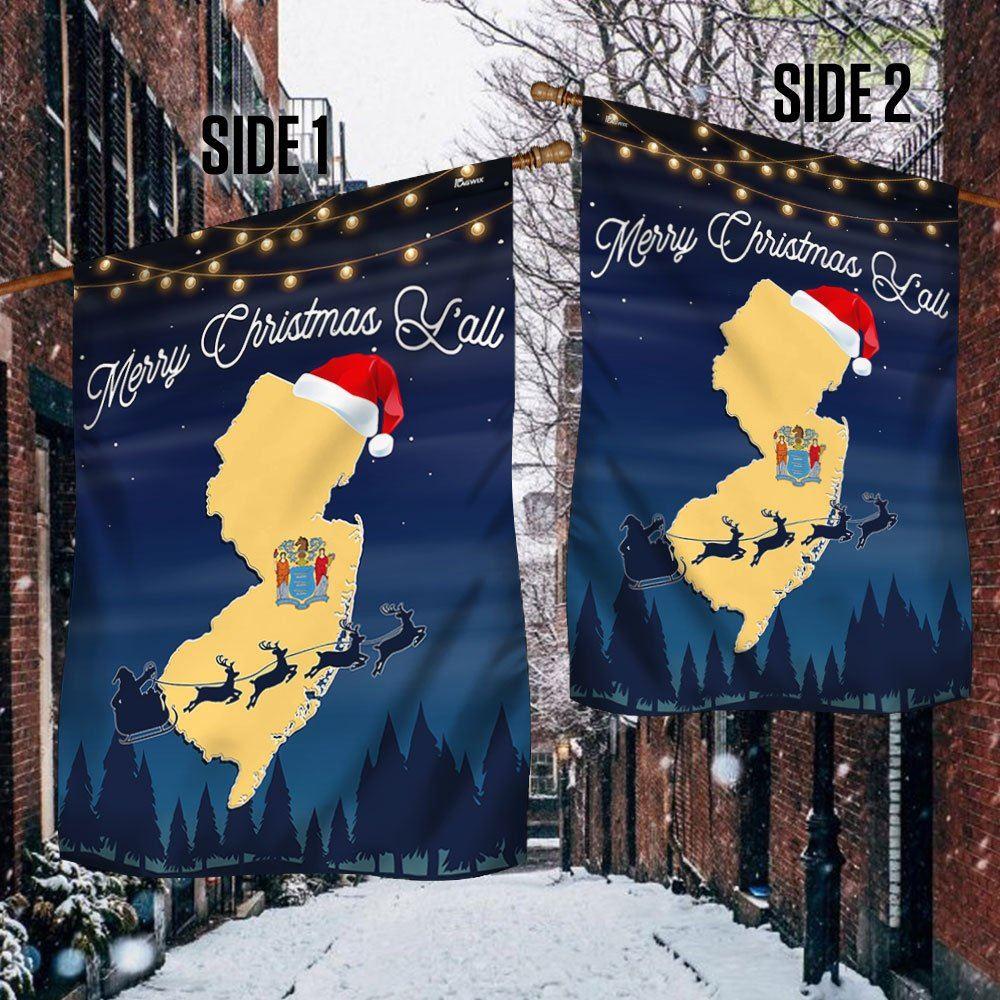 Christmas Flag, New Jersey Merry Christmas Y’all Flag, Christmas Garden Flags, Christmas Outdoor Flag Christmas Flag, New Jersey Merry Christmas Y’all Flag, Christmas Garden Flags, Christmas Outdoor Flag