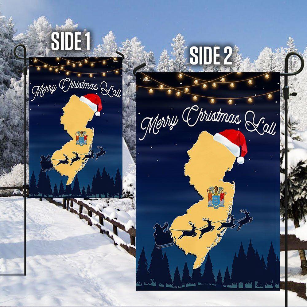 Christmas Flag, New Jersey Merry Christmas Y’all Flag, Christmas Garden Flags, Christmas Outdoor Flag Christmas Flag, New Jersey Merry Christmas Y’all Flag, Christmas Garden Flags, Christmas Outdoor Flag