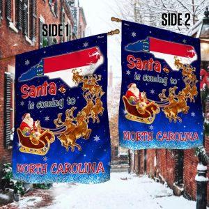 Christmas Flag North Carolina Christmas Flag Santa Is Coming To North Carolina Christmas Garden Flags Christmas Outdoor Flag 2 gestrc.jpg