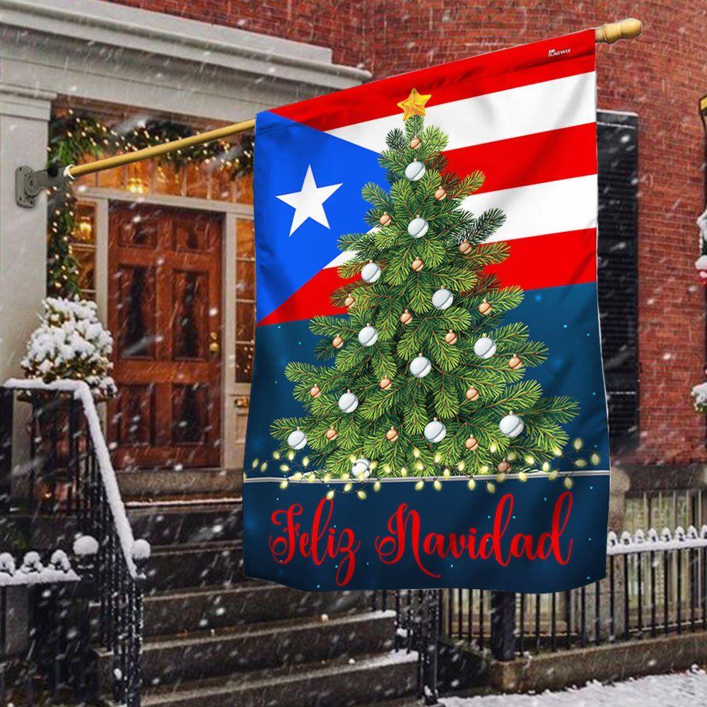 Christmas Flag, Puerto Rico Feliz Navidad Flag, Christmas Garden Flags, Christmas Outdoor Flag Christmas Flag, Puerto Rico Feliz Navidad Flag, Christmas Garden Flags, Christmas Outdoor Flag