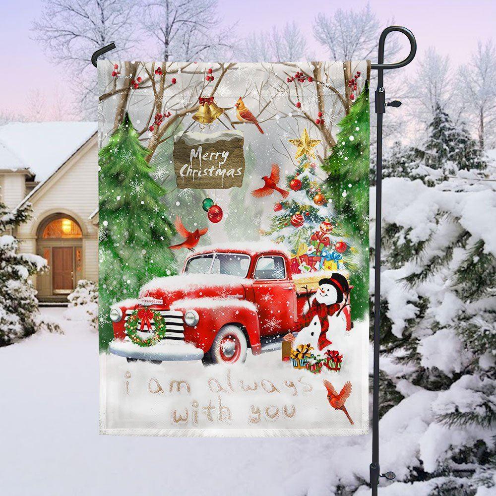 Christmas Flag, Red Truck Cardinal Christmas Flag I Am Always With You Flag, Christmas Garden Flags, Christmas Outdoor Flag Christmas Flag, Red Truck Cardinal Christmas Flag I Am Always With You Flag, Christmas Garden Flags, Christmas Outdoor Flag
