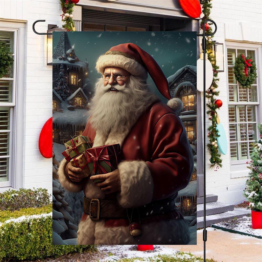 Christmas Flag, Santa Claus Holding Christmas Gifts Santa Claus Xmas Garden Flag, Christmas Garden Flags, Christmas Outdoor Flag Christmas Flag, Santa Claus Holding Christmas Gifts Santa Claus Xmas Garden Flag, Christmas Garden Flags, Christmas Outdoor Flag