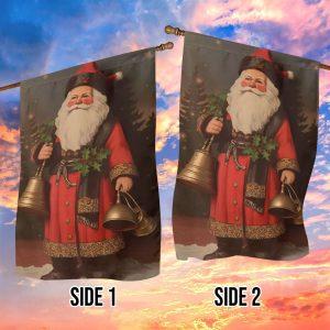 Christmas Flag Santa Claus Is Holding Bells In His Hand Santa Claus Garden Flag Christmas Garden Flags Christmas Outdoor Flag 3 zpbn1e.jpg
