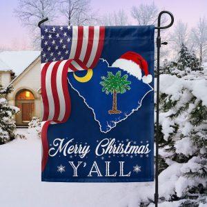 Christmas Flag, South Carolina Merry Christmas Santa…