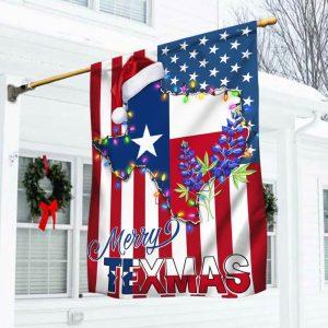 Christmas Flag, Texas Christmas State Merry Texmas…