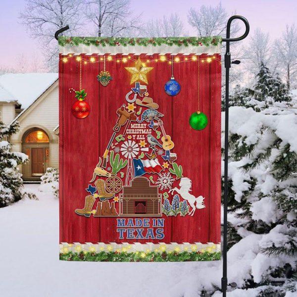 Christmas Flag, Texas Christmas Tree Merry Christmas Y’all Flag, Christmas Garden Flags, Christmas Outdoor Flag