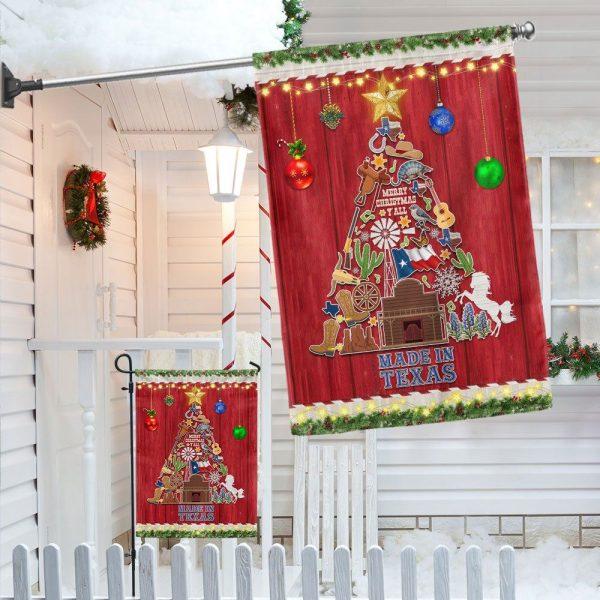Christmas Flag, Texas Christmas Tree Merry Christmas Y’all Flag, Christmas Garden Flags, Christmas Outdoor Flag