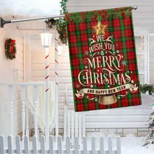 Christmas Flag, We Wish You A Merry…
