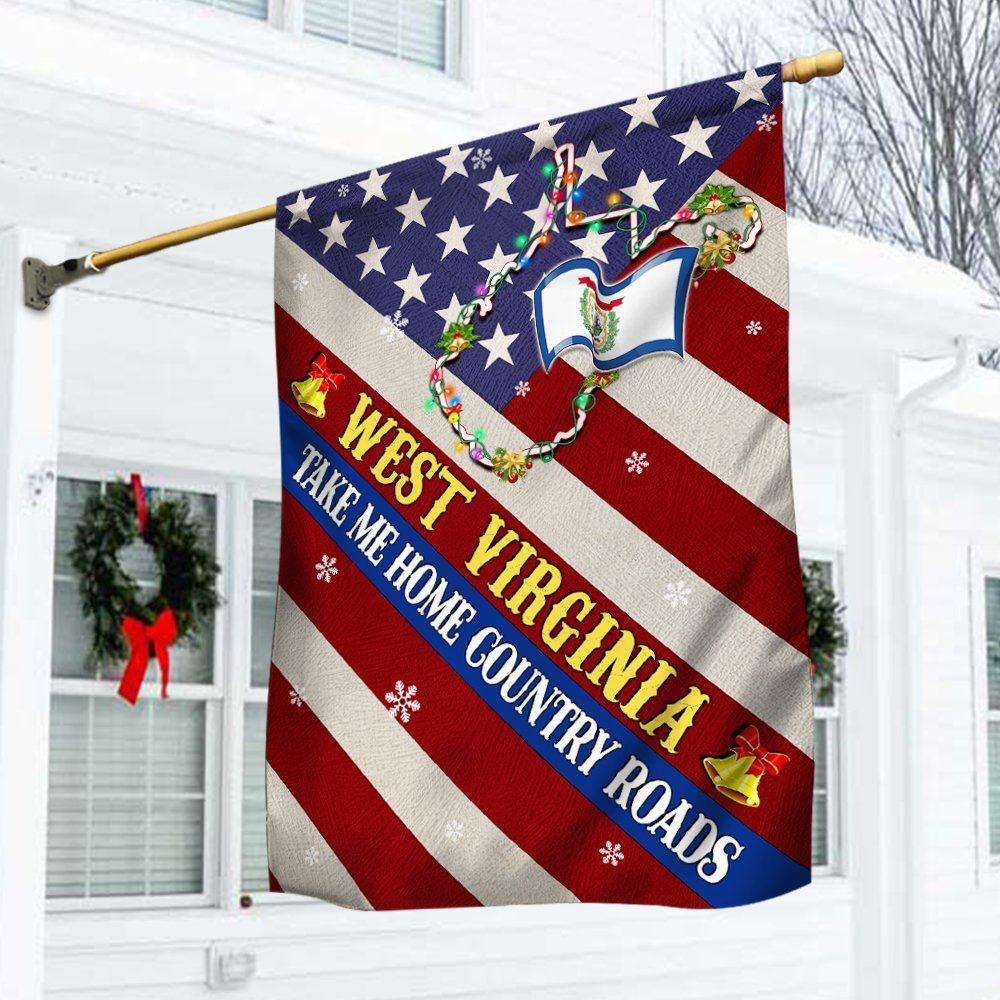 Christmas Flag, West Virginia Christmas Flag West Virginia Take Me Home Country Roads Flag, Christmas Garden Flags, Christmas Outdoor Flag Christmas Flag, West Virginia Christmas Flag West Virginia Take Me Home Country Roads Flag, Christmas Garden Flags, Christmas Outdoor Flag