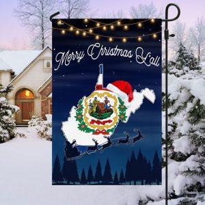 Christmas Flag West Virginia State Merry Christmas Y all Flag Christmas Garden Flags Christmas Outdoor Flag 3 aluryk.jpg
