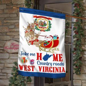 Christmas Flag, West Virginia Take Me Home…