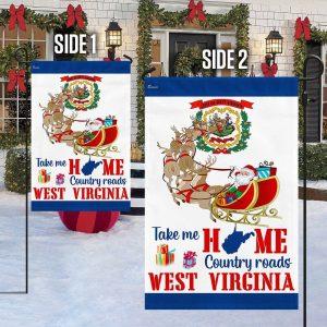 Christmas Flag West Virginia Take Me Home Country Roads Flag Christmas Garden Flags Christmas Outdoor Flag 5 bji4uu.jpg