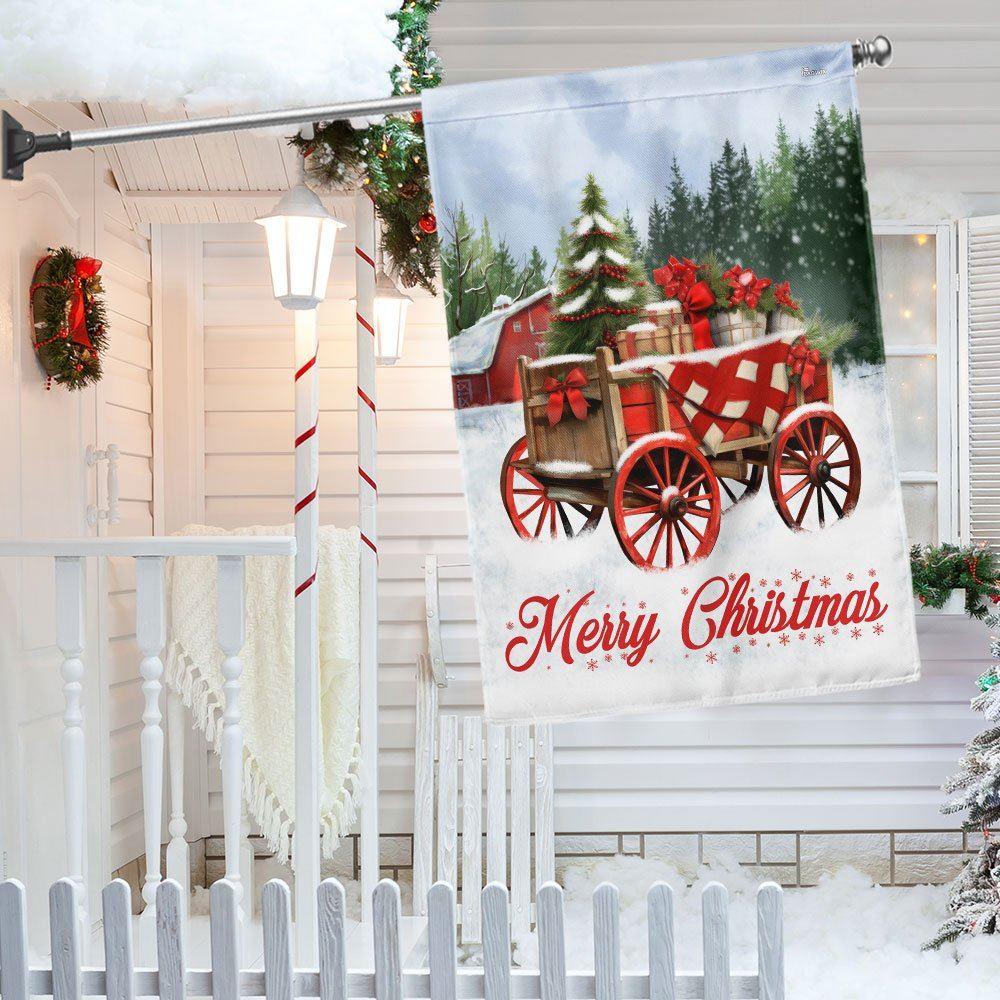 Christmas Flag, Winter Wagon Christmas Flag, Christmas Garden Flags, Christmas Outdoor Flag Christmas Flag, Winter Wagon Christmas Flag, Christmas Garden Flags, Christmas Outdoor Flag