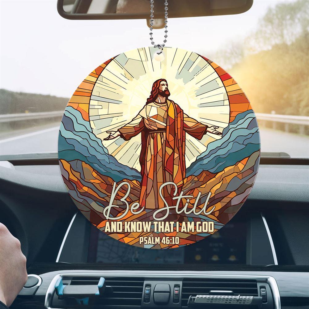 Christmas Ornament, Be Still And Know That I Am God Psalm 4610 Circle Acrylic Ornament, Christmas Ornaments 2023 Christmas Ornament, Be Still And Know That I Am God Psalm 4610 Circle Acrylic Ornament, Christmas Ornaments 2023