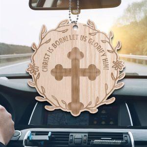 Christmas Ornament Christ Is Born Let us Glorify Him Wood Ornament Christmas Ornaments 2023 3 rwhtf6.jpg