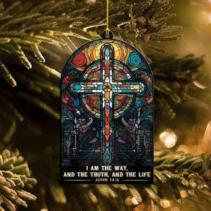 Christmas Ornament I Am The Way And The Truth And The Life Jesus Acrylic Ornament Christmas Ornaments 2023 2 towm1f.jpg