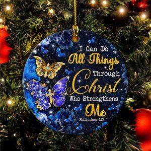 Christmas Ornament, I Can Do All Things…