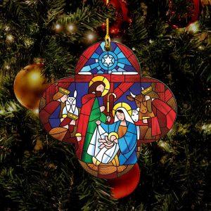 Christmas Ornament Jesus Family Jesus Joseph Mary Jesus Nativity Printed Acrylic Ornaments Christmas Ornaments 2023 2 luwios.jpg
