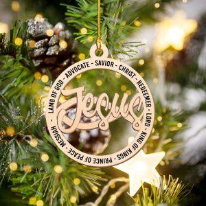 Christmas Ornament, Jesus Lamb Of God Advocate…