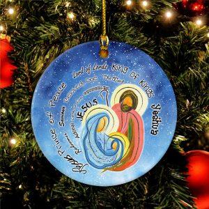 Christmas Ornament, Jesus Prince Of Peace King…