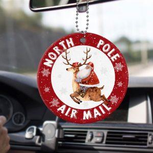 Christmas Ornament North Pole Air Mail Circle Ceramic Ornament Christmas Ornaments 2023 3 kkxneu.jpg