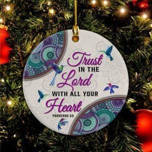 Christmas Ornament, Trust In The Lord With…